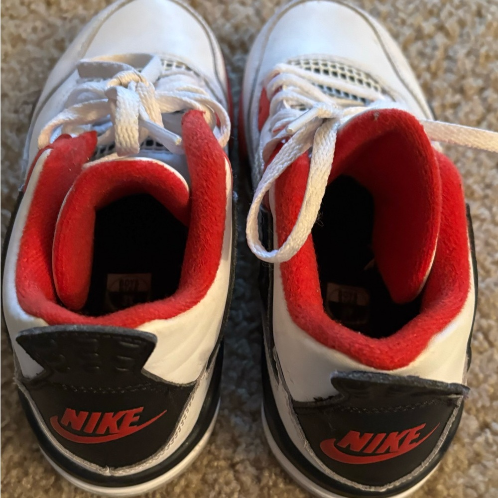 Nike Kids Shoes White and Red